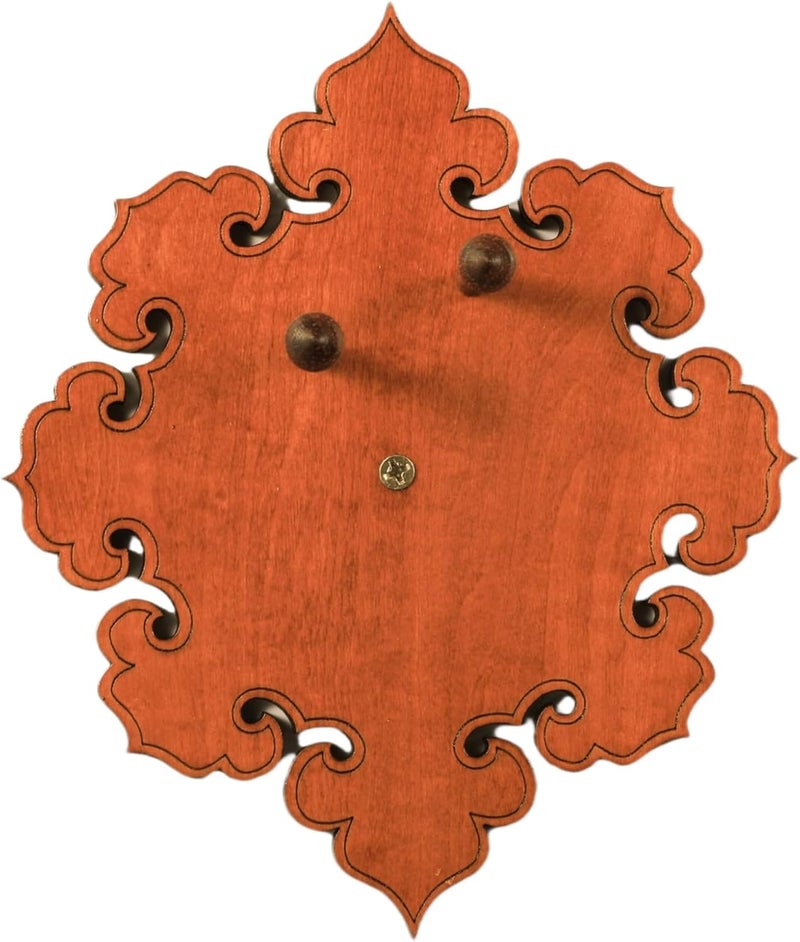 YWYLL Elegant Wooden Fiddle Violin Wall Hanger with Intricate Pattern-Perfect for Music Lovers. Handcrafted,Unique Violin-Inspired Art for Any Room.Includes Installation Screws,Wall Mount string swing - Image 3